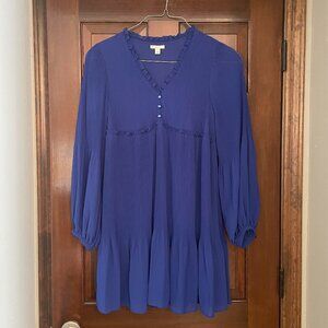 Size Large Est. 1946 cobalt blue accordion pleated dress